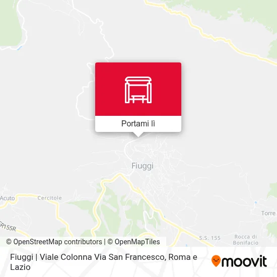 Mappa Fiuggi | Viale Colonna Via San Francesco