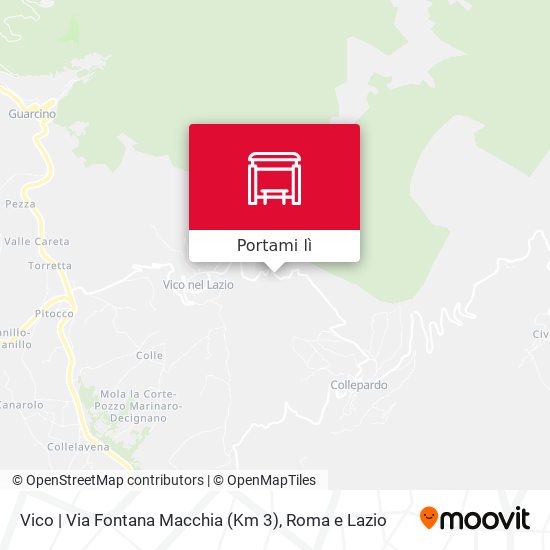 Mappa Vico | Via Fontana Macchia (Km 3)