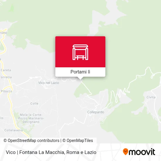 Mappa Vico | Fontana La Macchia