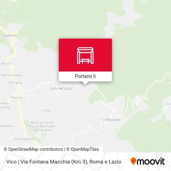 Mappa Vico | Via Fontana Macchia (Km 3)