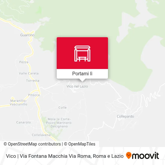 Mappa Vico | Via Fontana Macchia Via Roma