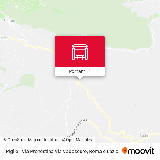 Mappa Piglio | Via Prenestina Via Vadoscuro