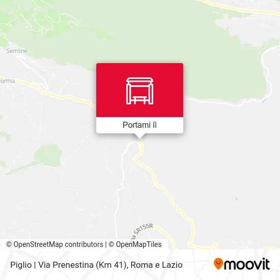 Mappa Piglio | Via Prenestina (Km 41)