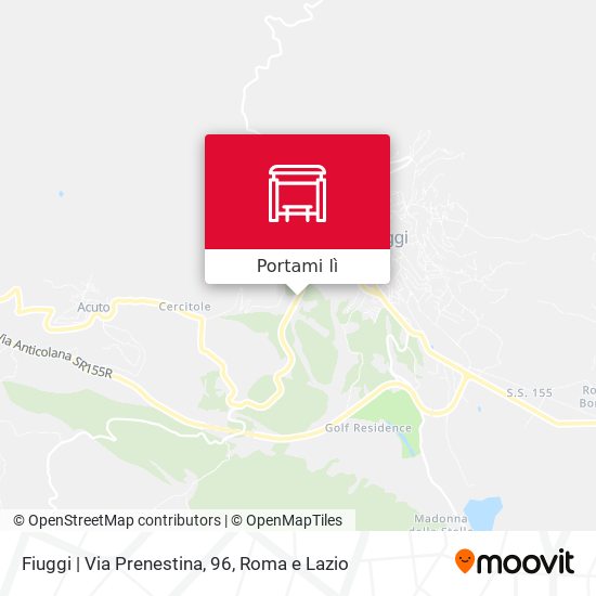 Mappa Fiuggi | Via Prenestina, 96