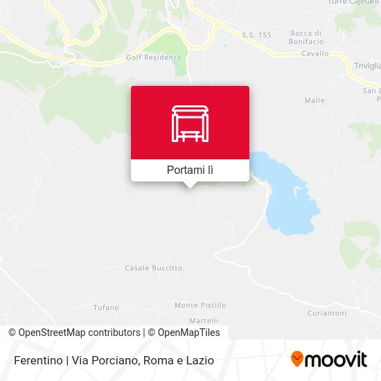 Mappa Ferentino | Via Porciano