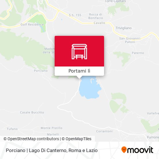 Mappa Porciano | Lago Di Canterno