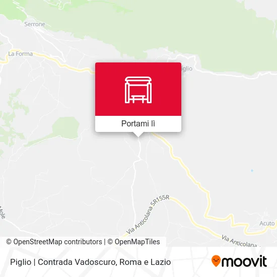 Mappa Piglio | Contrada Vadoscuro