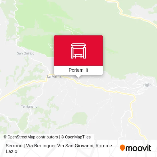Mappa Serrone | Via Berlinguer Via San Giovanni