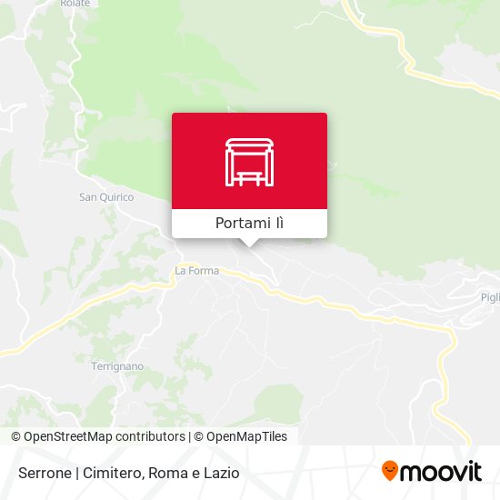 Mappa Serrone | Cimitero
