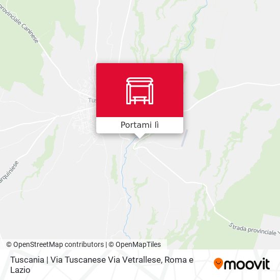 Mappa Tuscania | Via Tuscanese Via Vetrallese
