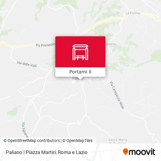Mappa Paliano | Piazza Martiri