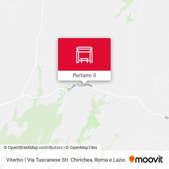 Mappa Viterbo | Via Tuscanese Str. Chirichea