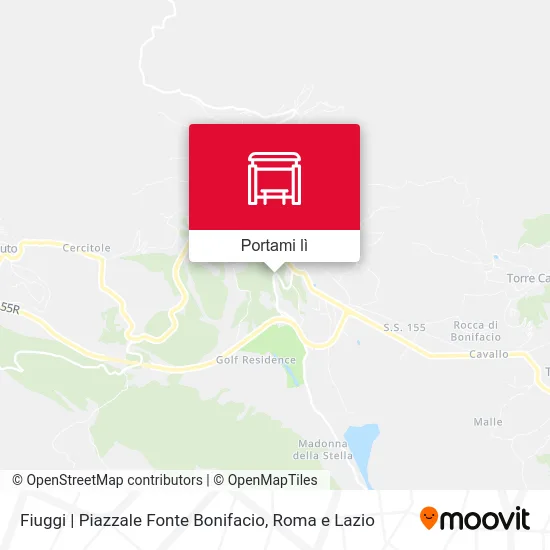 Mappa Fiuggi | Piazzale Fonte Bonifacio