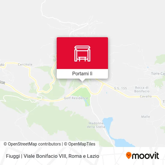 Mappa Fiuggi | Viale Bonifacio VIII