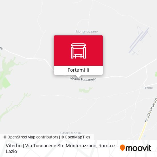 Mappa Viterbo | Via Tuscanese Str. Monterazzano