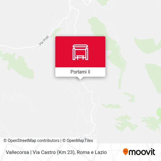 Mappa Vallecorsa | Via Castro (Km 23)