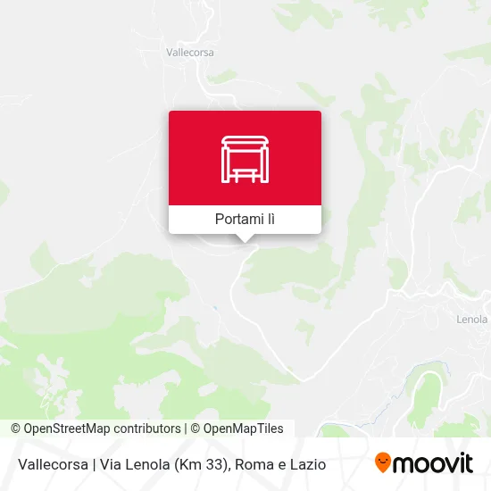 Mappa Vallecorsa | Via Lenola (Km 33)
