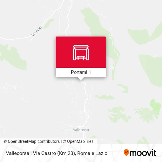 Mappa Vallecorsa | Via Castro (Km 23)