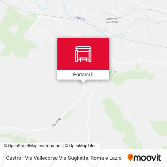 Mappa Castro | Via Vallecorsa Via Gugliette