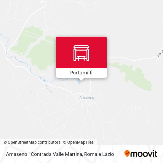 Mappa Amaseno | Contrada Valle Martina