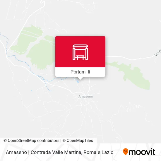 Mappa Amaseno | Contrada Valle Martina