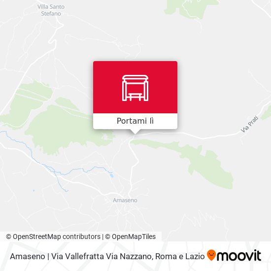 Mappa Amaseno | Via Vallefratta Via Nazzano