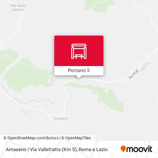 Mappa Amaseno | Via Vallefratta (Km 5)