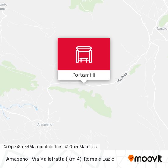 Mappa Amaseno | Via Vallefratta (Km 4)