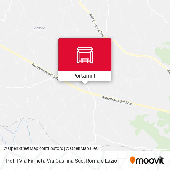 Mappa Pofi | Via Farneta Via Casilina Sud