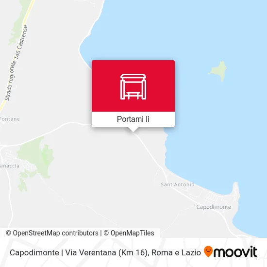 Mappa Capodimonte | Via Verentana (Km 16)