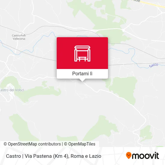 Mappa Castro | Via Pastena (Km 4)