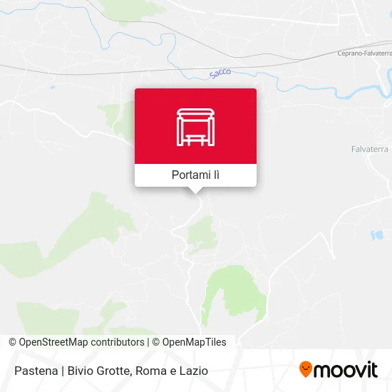 Mappa Pastena | Bivio Grotte