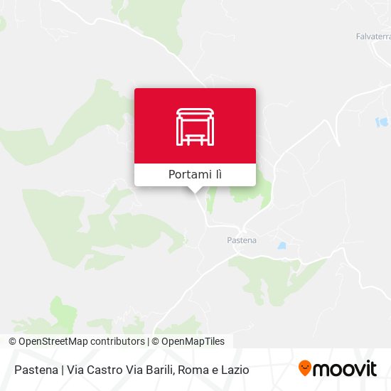 Mappa Pastena | Via Castro Via Barili
