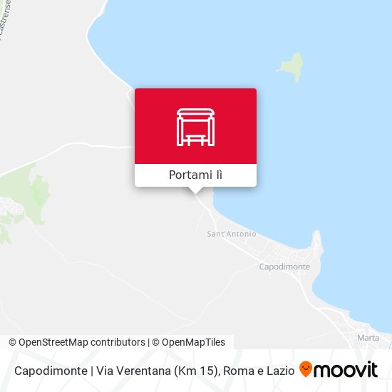Mappa Capodimonte | Via Verentana (Km 15)