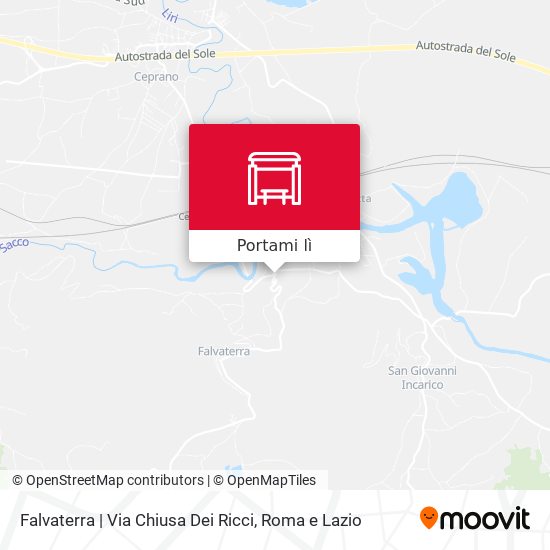 Mappa Falvaterra | Via Chiusa Dei Ricci