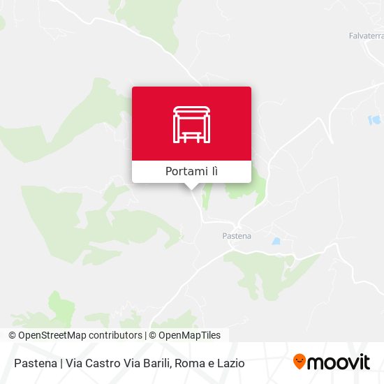 Mappa Pastena | Via Castro Via Barili