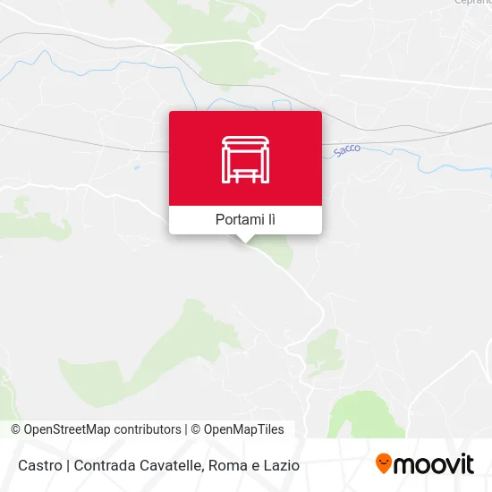Mappa Castro | Contrada Cavatelle