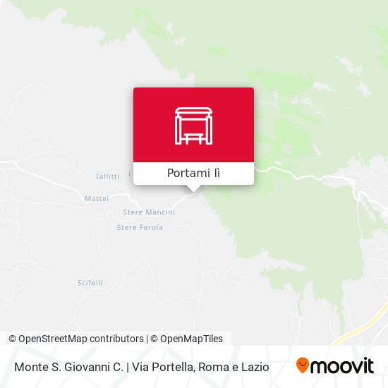 Mappa Monte S. Giovanni C. | Via Portella