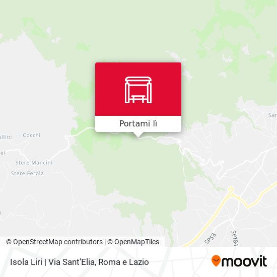 Mappa Isola Liri | Via Sant'Elia