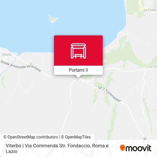 Mappa Viterbo | Via Commenda Str. Fondaccio