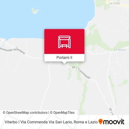 Mappa Viterbo | Via Commenda Via San Lario