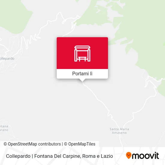Mappa Collepardo | Fontana Del Carpine