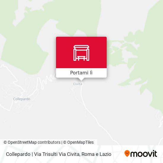 Mappa Collepardo | Via Trisulti Via Civita