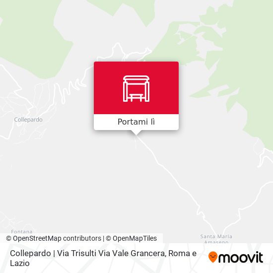 Mappa Collepardo | Via Trisulti Via Vale Grancera