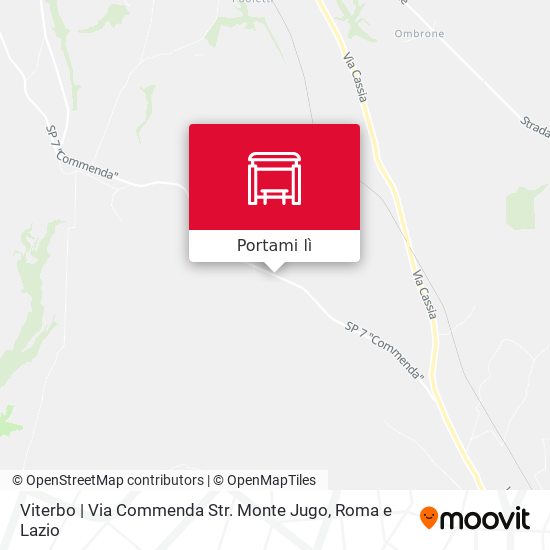 Mappa Viterbo | Via Commenda Str. Monte Jugo