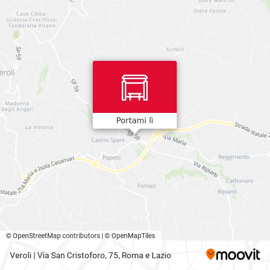 Mappa Veroli | Via San Cristoforo, 75