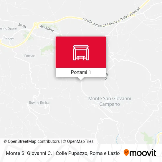 Mappa Monte S. Giovanni C. | Colle Pupazzo