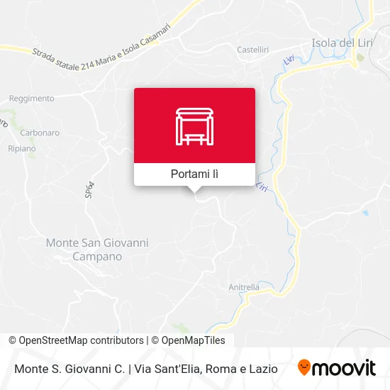 Mappa Monte S. Giovanni C. | Via Sant'Elia