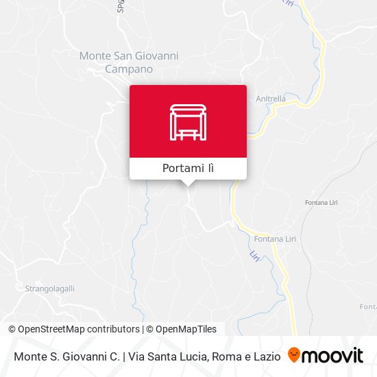 Mappa Monte S. Giovanni C. | Via Santa Lucia