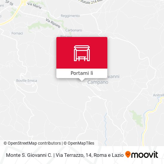Mappa Monte S. Giovanni C. | Via Terrazzo, 14